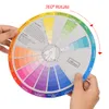 Color Wheel Tattoo Ink Chart Turntable Permanent Makeup for Amateur Select Colour Mix Professional Tattoo Pigments Wheel Swatches Tattoo Supplies