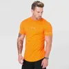 Heren T-shirts Sportscholen Kleding Fitness Tees Mannen Mode Verlengen Hip Hop Zomer Korte Mouw T-shirt Katoen Bodybuilding Spier G269N