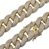 Big Chain Chain Chain de Cuba Men, colar de 18 mm de rapper de Hip Hop Jewelry for Men