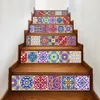DIY Tile Decals Mexicaanse traditionele trapstickers verwijderbaar waterdicht behang Home Decor 7.1 x 39.4 inch 6 stks