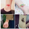 52 adet / grup Geçici Dövme Seti Renkli Kelebek Kuş Çıkartması Çiçek Dövme Sticker Kadın Çocuklar Flaş Dövme Kol Omuz Sticker