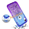 Pour iphone xr Case Glitter Case Bling Sparkle 3in1 Heavy Duty Antichoc Full Body Protective Shell Pour 6s xs 7 8 plus 11 pro S20