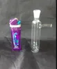 Macetas externas transparentes de accesorios de bongs de vidrio, Pipas de vidrio para fumar, mini pipas de mano multicolores coloridas, la mejor cuchara de vidrio