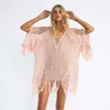 Parei all'uncinetto Cover Up Robe De Plage Beach Coverups per le donne Abito donna 2021 Uscite Costumi da bagno BK271021