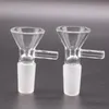 Verre Bong Adaptateur Mâle Femelle Fumeur Accessoire Bol Pièce Pour Gongs Conduites D'eau En Verre Assortiment Bol Glissière Avec Poignée Bong À Eau