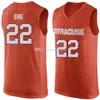 Syracuse Faculdade de laranja # 22 Dave Bing Basketball Jersey # 23 Frank Howard Malaquias Richardson Mens costurado número personalizado Nome Nome Camisas