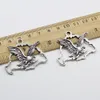 20 stks / partij Grote Eagle Tibet Zilveren Charms Hangers Sieraden DIY voor Ketting Armband Oorbellen Retro Stijl 42x31mm