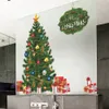Merry Christmas Removable Wall Stickers Gree Christmas Tree Living Room Sticker
