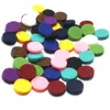 10 bunte 3 x 15 mm runde Filzgleiter für ätherische Öle, Abstandshalter für ätherische Öle, 18 mm Druckknöpfe, Schmuck