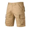 2019 Verão Cargo Shorts Homens Camuflagem Algodão Casual Curto Moletom Cinco Calças