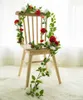 5 stks 180 cm 6 kleuren kunstmatige pioen wisteria bloem string wijnstok voor DIY bruiloft boog vierkant rotan muur opknoping mand stago achtergrond