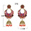 Indian Style Bells Drop Dangle Jhumka Earrings Women's Classic Vintage Turkey Gold Tassel Earrings