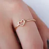 New Style Women Ring Hollow Heart Rings For Couple Wedding Jewelry