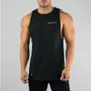 Nieuwe Designer Gyms Tank Tops voor Mannetjes Casual Mannen Mouwloze Letters Onderhokken Bodybuilding Fitness Vest Mens Workout Muscle Shirts