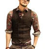 2019 Tweed Groom Vest Business Slim Groomsmens Man Formell Vest Suit Gentleman billig skräddarsydd bröllop prom middag wais6811303