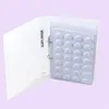 Eyelash display card sample book white false eyelash sample catalog book 70 pairs of eyelashes 5 set free shipping DHL