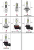 2PCS 8000LM H11 H8 LED-billjus LED-lampor 9005 HB3 9006 HB4 Vit dagtidsljus DRL FOG Light 6000K 12V körlampa