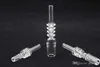 Domessess Quartz Nail 10mm 14mm 18mm Quartz Tips för oljeplattform Koncentrat DAB Glas Bongs Quartz Nails vs Titanium Nail