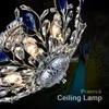 Modern Beautiful Design Ceiling Light Crystal Lustres Lampa för vardagsrum Bedroom Crystal ljuskrona ljus hem belysning fixtur