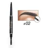 Crayon à sourcils avec brosse à sourcils, peinture naturelle longue durée, imperméable, noir, marron, outil cosmétique de maquillage automatique