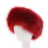 Diadema de invierno de piel sintética para mujer, lujosa moda para la cabeza, orejeras de felpa, accesorios para el cabello RRA21503375495