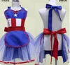 Flicka barn förkläde klänning cosplay prinsessa fancy dresses kostym för småbarn tjejer kostym tutu förkläde kka6858