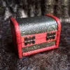 Vintage Jewelry Box Organizer Aufbewahrungskoffer Mini Holz Blumenmuster Metallbehälter Handgefertigte Holzkästchen RRA1242