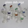 Hookahs 7.4 "Glas Bong Bägare Bongs Waterpipe Oil Rigs Vattenrör Bubbler med 4mm Quartz Banger Nails