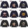 Halloween Jul Barn T-shirts Baby Långärmad Santa Claus Pumpkin Cartoon Tees Tröjor Barnens Casual Bomull T-shirts Tops M128