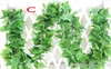 Kunstmatige Groene Druivenbladeren Overige Boston Ivy Wijnstok Verfraaid Fake Flower Cane 90 Bladeren Groothandel Gratis Verzending