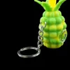Ananas mini tobbco handrör silikon rökning rör med avtagbar glasskål bubbler tillverkare grossist 6 färger