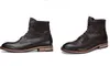 Bottes d'hiver pour hommes Martin bottes sortie d'usine mode masculine chaussures montantes britanniques robe d'affaires décontractée bottes en cuir véritable petit homme