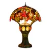 American retro table lamp living room bedroom desk lamps restaurant bar decoration Tiffany Stained glass night light