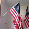 벽 폴란드 플래그에 대한 Honana 조정 알루미늄 브라켓 금속 깃발 브라켓 자료 벽 깃발 세트 튼튼한 알루미늄 스탠드