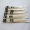 DHL Silk Straight Brazilian Non-Remy Hair Platinum Blonde Color 60# Human Hair Clip في الامتدادات 70 غرام 12 إلى 24 بوصة 256