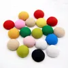 100PCS Diy Accessories Fabric Cotton Mix Colors Flat Heart Button Cover Button Small Button For Handmade8014786