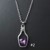 Wishing Bottle Pendant Necklace Bottle And Love Crystal Pendant Cheap Diamond Alloy Clothes Accessories Sweater Necklace Jewelry Gift