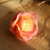 10 pcs/lot artificielle rose fleur tête décor à la maison mariage décoratif route plomb fleur mur plante faux soie rose couronne tête