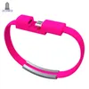 500PCS / Lot Portable Nudel USB Laddare Kabel Synkronisering Data Armband Armband Band Laddare för Samsung Galaxy HTC LG