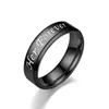 Edelstahl-Ring „His Always Her Forever“ für Damen und Herren, Valentinstag-Modeschmuck und sandiges Geschenk