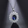 New Famous Brands Design Luxurious Womens Jewellery Necklace For Bridal Wedding Full With CZ Pendants Jewelery Gift