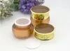 50g 30g 20g 15g 10g 5g gold Cream Jar with silver gold lids Container Cosmetic Packaging Perfume Bottle xxp34