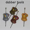 Смешные инструменты Wax Dabber Tools Wax распылитель серебряный цвет 120 мм Wax JAR DAB инструмент сухой травяный испаритель для ковричного контейнера Vape стеклянные ясень