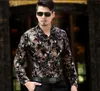 Top marca de alta qualidade chegam novas personalizada legal Mens Silk Manga comprida Leopard Tiger Impresso Tamanho 3XL