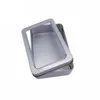 10.7 * 7 * 3 cm Open venster metalen opslagcases, TIN-boxen stalen display-verpakking kan gratis verzending LX8799