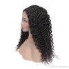 150 Densitet brasilianska djupvåg spets front peruk 4x4 spets frontala peruker mänskliga hår peruker för kvinnor8932663