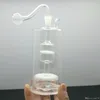 Super-tyst dubbelsandk￤rna filterglas cigarettkokare grossistglas bongs oljebr￤nnare glas vattenr￶r oljeriggar r￶ker gratis shippin