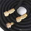 25FT Retractable Hose Natural Latex Expandable Garden Hose Garden Watering Washing Car Fast Connector Water Hose With Water Gun BC BH0756