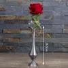 Retro European Zinc Alloy Pitcher Vase Small Elegant Pewter Plated Metal Flower Jardiniere Home Restaurant Tabeltop Centerpiece