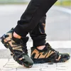 Men's safety shoes men's steel toe caps anti-smashing work shoes camouflage breathable high quality safety shoes